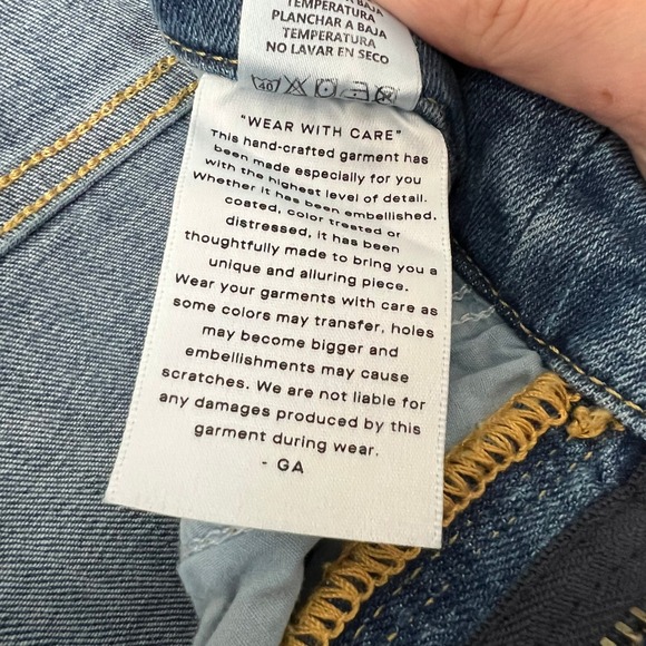 Good American High Rise Stretchy Skinny Crop Jeans Size 2/26 - Picture 5 of 5